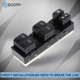 ECCPP Power Window Switch Fits for 2011-2013 for Infiniti G37 25401JK42E for Nissan Maxima 2009-2012.
