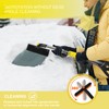 Qeioauek Removable Ice Scraper, 360° Rotating Snow Brush, 3-in-1 Ice