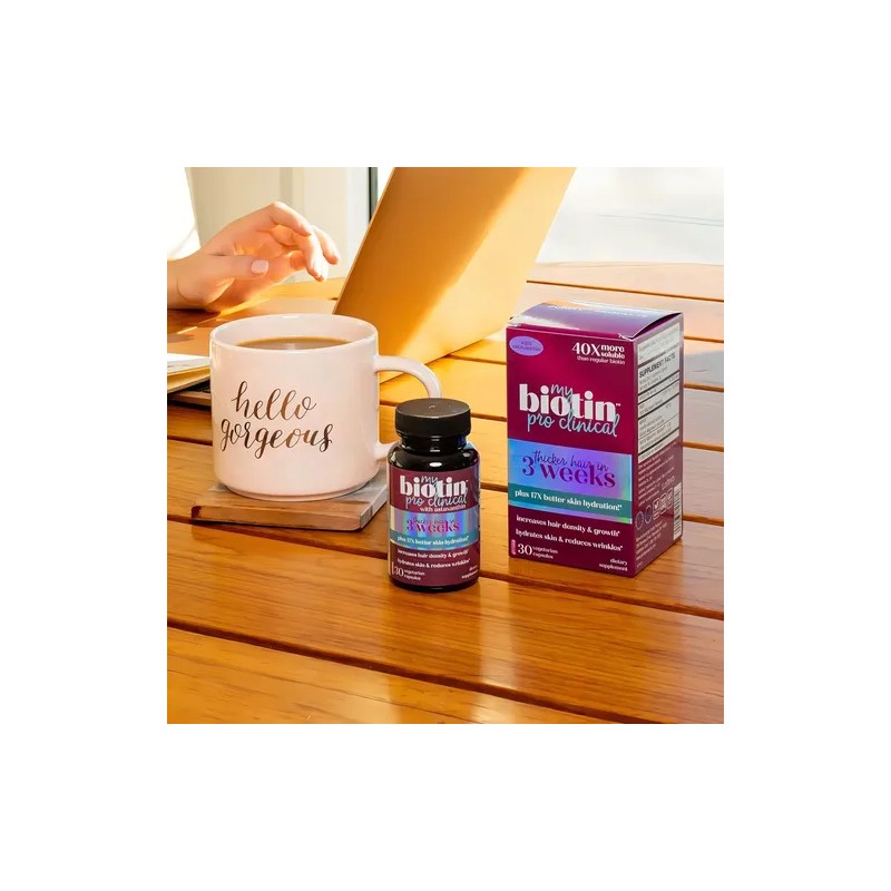 Biotina en Cápsulas Purity Products MyBiotin ProClinical para Piel, Cabello
