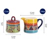 Bico Tunisian Ceramic Sugar and Cream Set, Dishwasher Safe