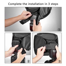 9.1x9.1inch Foldable Mount Softbox, Photography Lighting Softbox for Camera Flash Photography Studio Flash, Plastic Pure White Flash Light SLR Camera Fill Light Cover