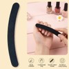 12PCS Black Banana Curved Double Sided Strip Grit Nail File