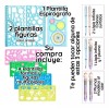 Universo en Linea Kit 9 Reglas Y Plantillas Escolares Para