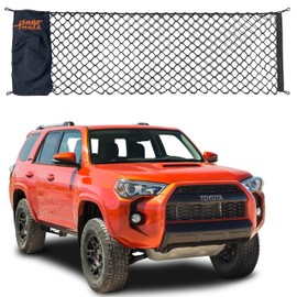 TacoNets Envelope Cargo Net for Toyota 4Runner - Fits 2010-2024 w/ 2nd Row - Upgraded 5mm Bungee - Integrated Storage Bag - Heavy Duty Hooks - Designed in USA