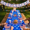 303Pcs American Flag Patriotic Party Supplies Disposable Dinner Paper Plates,Dessert