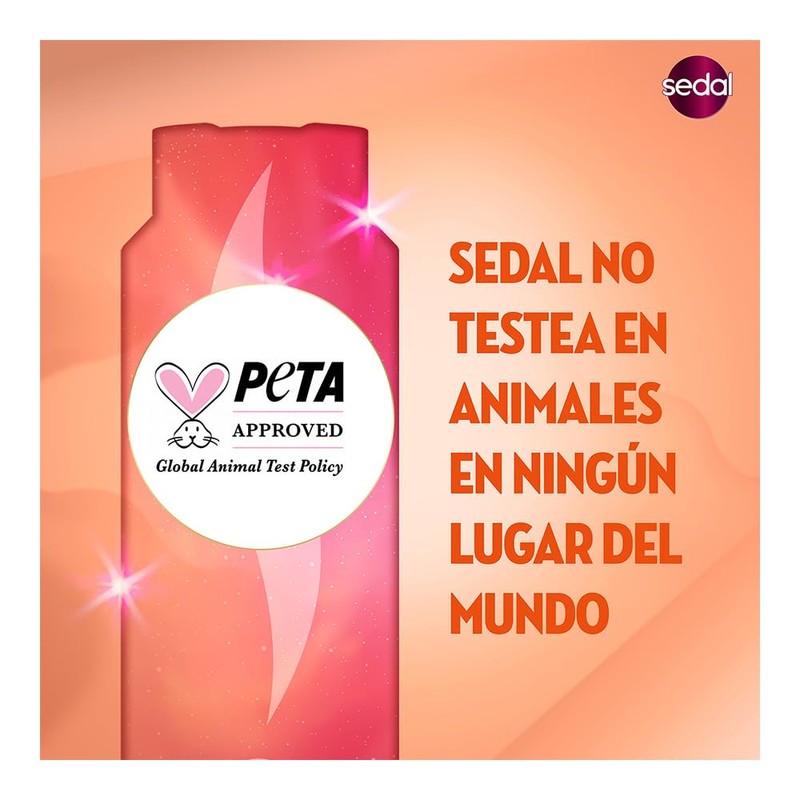 Sedal Shampoo Restauración Instantánea 2 en 1, Naranja, 620 ml
