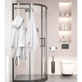 KAXIMON Over Door Hanger Hook, Door Hanger Without Nails for Bathroom Kitchen Office - Hangers Hooks Ideal for Bedroom, Bathroom, Wardrobe