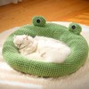 Pet Cave Bed Cute Cartoon Pet Bed Soft Breathable Plush