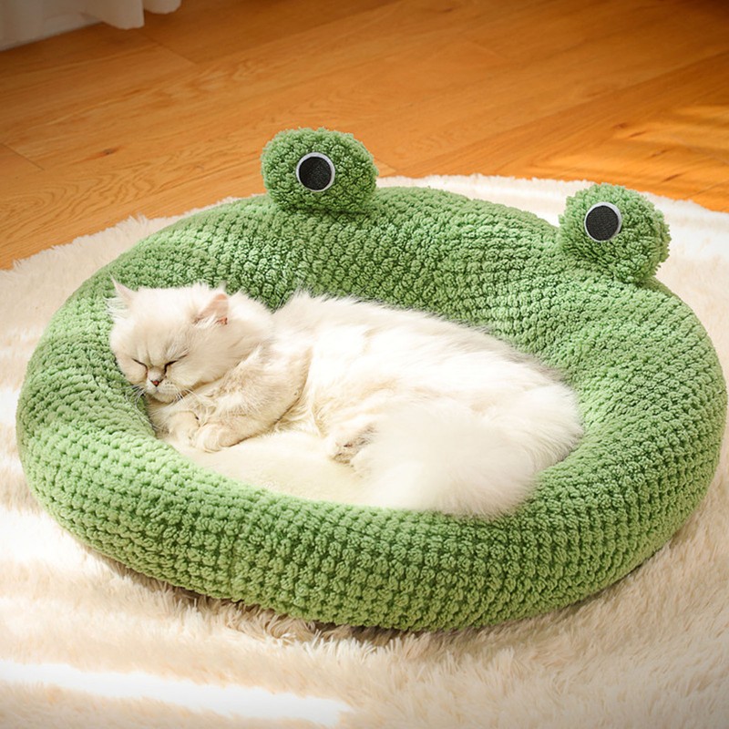 Pet Cave Bed Cute Cartoon Pet Bed Soft Breathable Plush