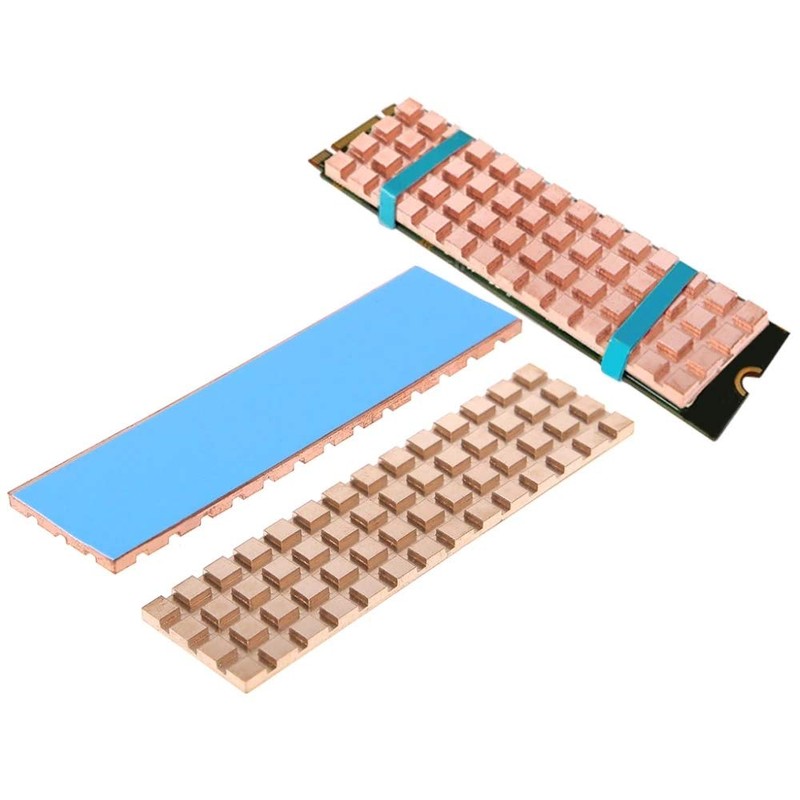 Pure Copper Heatsink 67mm x 18mm x 4mm Cooling Heatsink