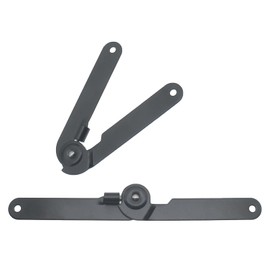 GWYAN 2 Black Folding Lid Support Hinges 180 Degree Rotatable Support Hinges Suitable for Windows Ladders Cabinets Jewelry Boxes, etc