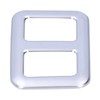 Rear Trunk Trailer Button Frame ABS Silver Trim Fit for