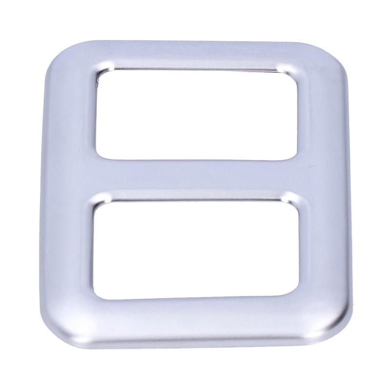 Rear Trunk Trailer Button Frame ABS Silver Trim Fit for