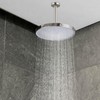 Voolan Shower Arm with Flange, Ceiling Mounted Fixed Shower Pipe,