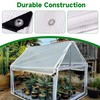 Clear Greenhouse Plastic Covering, 16Mil Thickness Heavy Duty Clear tarp