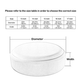 YBB Waterproof Spare Wheel Cover Dustproof Wheel Cover for Jeep, Trailer, RV, SUV, Truck and More