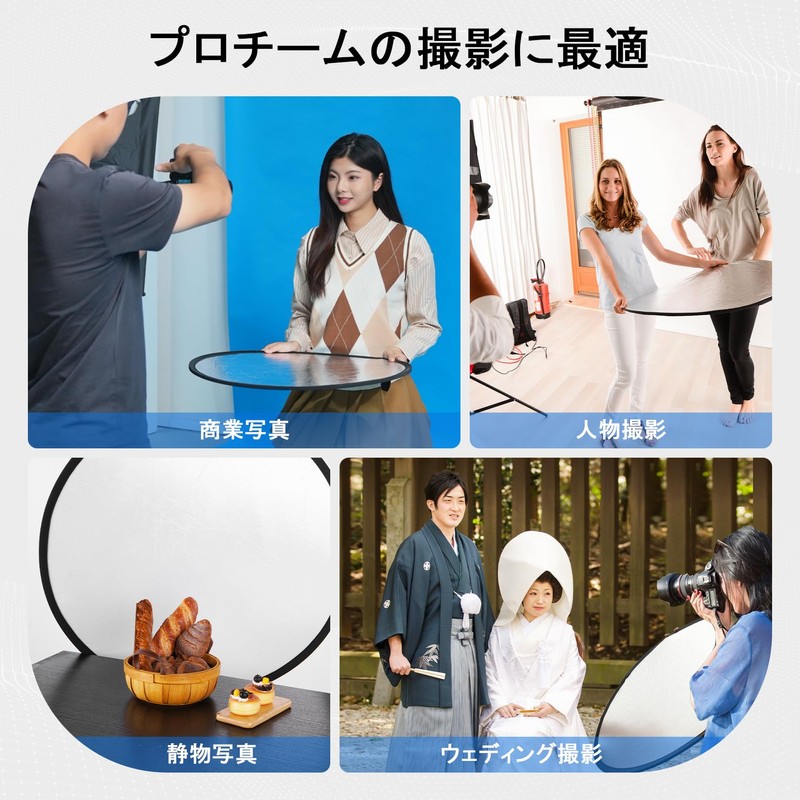 Selens 2-in-1 Round Reflector for Photography, 23.6 inches (60 cm),