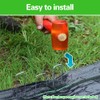Bakulyor 50pcs Garden Staples Plastic Buffer Washer, Landscape Staple Stakes