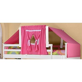 DONCO Kids 755-W-Pink Tent Kit Accessory with Fabric, White/Pink