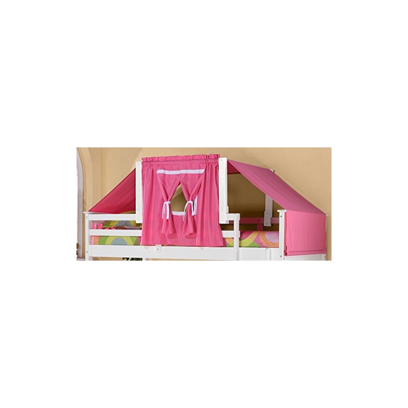 DONCO Kids 755-W-Pink Tent Kit Accessory with Fabric, White/Pink
