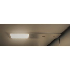 ACCE Super Thin and Aluminium Body LED Under-Unit Light Kitchen Furniture Light Warm White Includes Converter One Spotlight with Switch (4 Pieces)