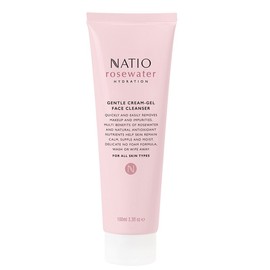 Natio Rosewater Hydration Gentle Cream-Gel Face Cleanser 100ml