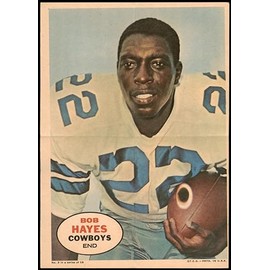 1968 Topps # 3 Bob Hayes Dallas Cowboys (Football Card) EX Cowboys
