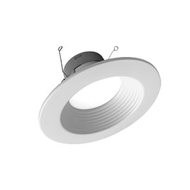 NICOR DLR566121203KWHBF DLR56(v6) 5/6-inch White 1200 Lumen 3000K Recessed LED Downlight with Baffle
