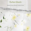 Amazer Shower Curtain Hooks, Decorative Shower Curtain Hooks Rust-Resistant Stainless