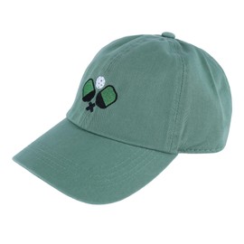 David & Young Women's Embroidered Pickleball Washed Baseball Cap, Sage