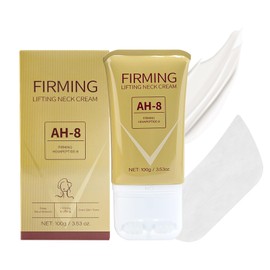 Yunmeng Neck Creams for Tightening and Firming, AH-8 Firming Neck Cream with Roller for Crepey Skin, Contains Ceramide NP, Anti-Aging Moisturizer for Face, 3.53 Oz, 20 PCS Cotton Neck Mask