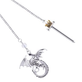 Berirexrion Dragon Sword Metal Bookmark - Fantasy Fourth Wing Silver Book Mark for Reading Lovers Men Boys Funny Cool Unique Page Marker Novel Fans Reader Birthday Students Teacher School Accessories