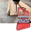 Drill Bit Screw Extractor Set,10 Pcs Left Hand Plated Drill