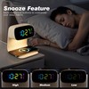 Digital Alarm Clock with Wireless Fast Charging Station 15W Touch