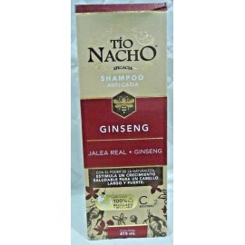 Champú de ginseng Tio Nacho jalea real + ginseng estimula el crecimiento del cabello 415 ml
