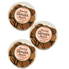 Trader Joe's Triple Ginger Snaps - 3 Pack (14 oz tubs each)
