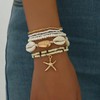 ZMANYIJEW Shell Ankle Bracelet Set for Women, Boho Pearl Adjustable