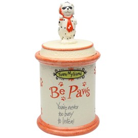 Appletree Design Be Paws You're My Friend Cookie Jar, 12-Inch, You're Never Too Busy To Listen