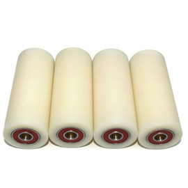 LASANA SMART MACHINES Set of 4 castors with ball bearings, nylon and polyamide castors for pallet trucks, pallet truck wheels 40-100-10, bearings precisely machined