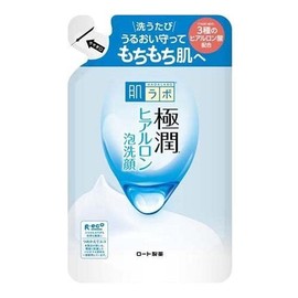 Hadalabo Gokujun Hyaluronic Foam Cleansing Refill, 4.5 fl oz (140 ml) x 4 Packs
