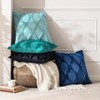 MIULEE Decorative Throw Pillow Covers Teal 18x18 Inch Set of