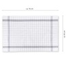 Vaily Tea Towels Grey Checked Pack of 10 - 70