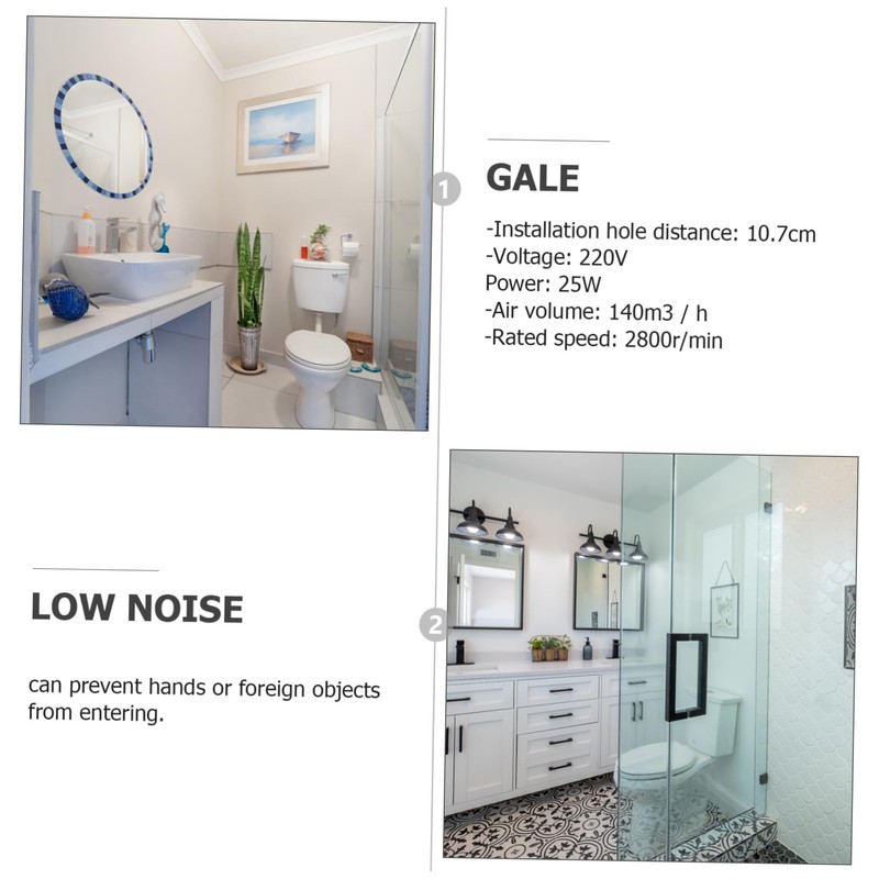 Outanaya Wall Mount Exhaust Fan for Kitchen Bathroom Ventilation Energy