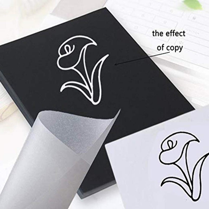 Yesallwas Carbon Transfer Paper A4 100 Sheets Tracing Paper Multi