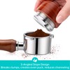 CASABREWS Espresso Distribution Tool, Coffee Distributor Espresso Leveler with Walnut