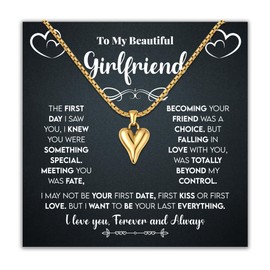 XanXara To My Wife Necklace from Husband- Valentines Gifts for Wife, Gift for Wife Anniversary, Birthday Gift Ideas for Wife , Christmas, Valentines, Wedding Anniversary Romantic Jewelry Gift from Husband with Luxury Box (Radiant Heart, To Wife)