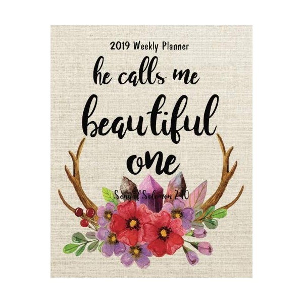 2019 Weekly Planner: 8" x 10" Monthly Daily 2019 Planner