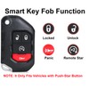Smart Key for Jeep Wagoneer Gladiator 2018-2021，YIKEBALOG 4utton Proximity Remote