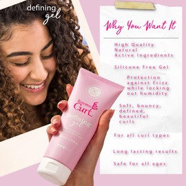 Kozma Curl Gel 6.76 fl oz 200ml, Silicone Free, Curly Hair Gel, For all Curl Types, Hair Gel for Curly Hair, Curl Defining Gel, Styling Gel for Curly Hair, Curly Hair Products
