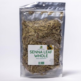 Herb To Body Senna Leaf Whole – 4 oz, Wildcrafted Dried Leaves for Senna Tea, Herbal Laxative for Natural Elimination & Gut Wellness Uses